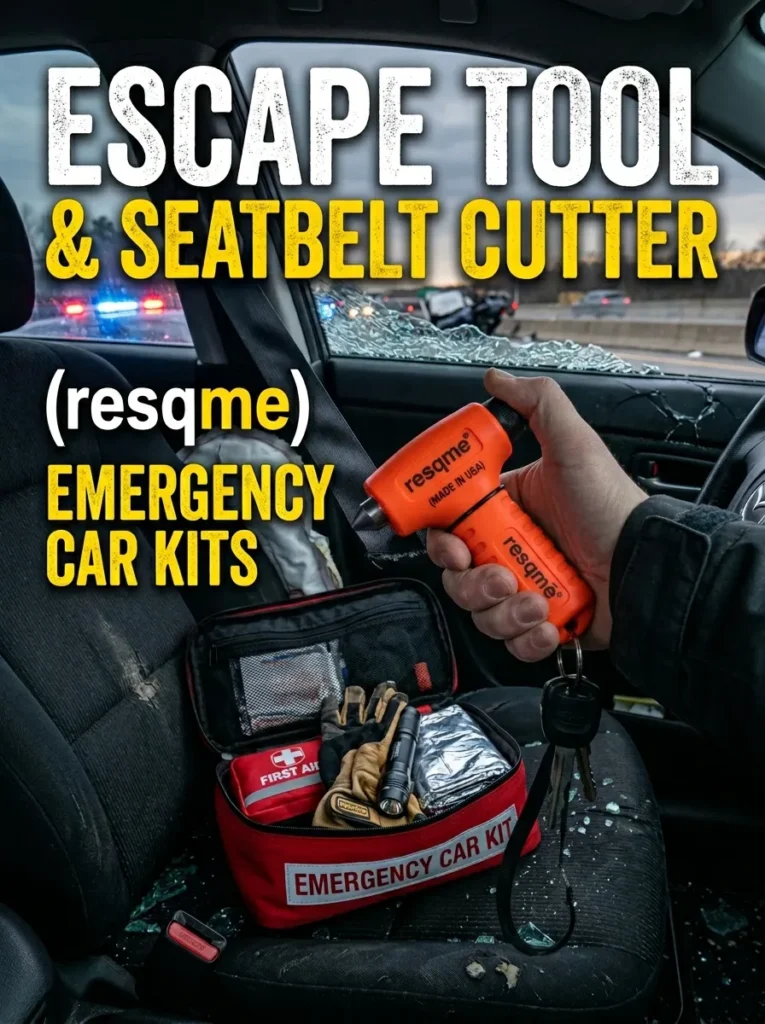 Escape Tool Seatbelt Cutter Resqme