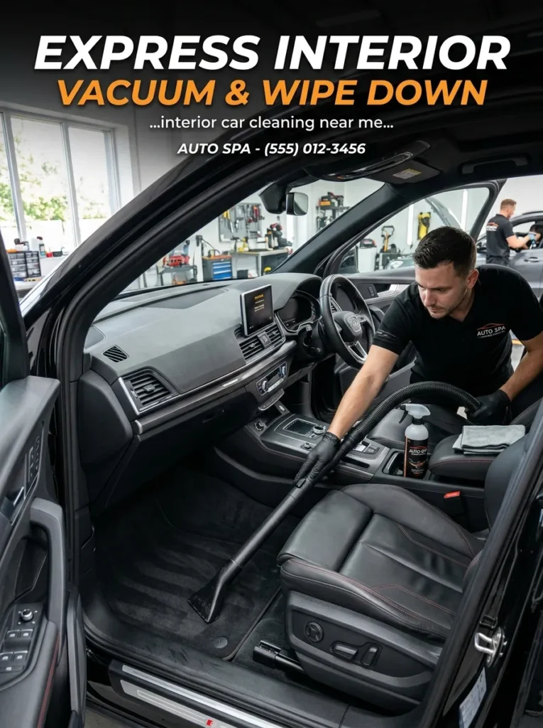 Express Interior Vacuum Wipe Downexpress Interior Vacuum Wipe Down