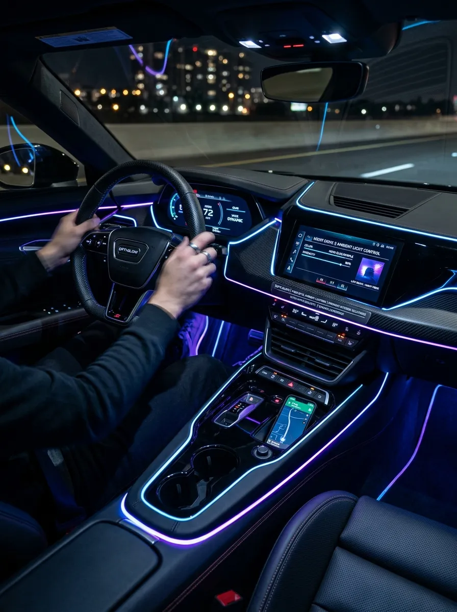 Fiber Optic Ambient Lighting Interior Lights For Car