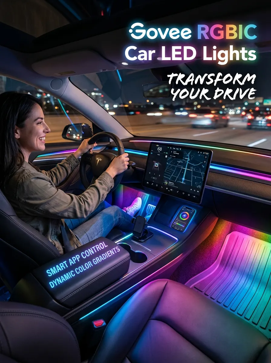 Govee Rgbic Car Led Lights Car Interior Lights