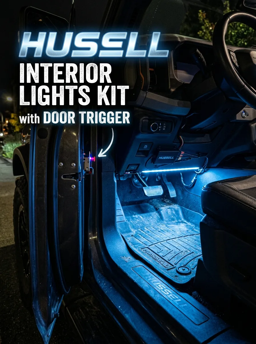 Hussell Interior Lights Kit With Door Trigger Car Interior Lights