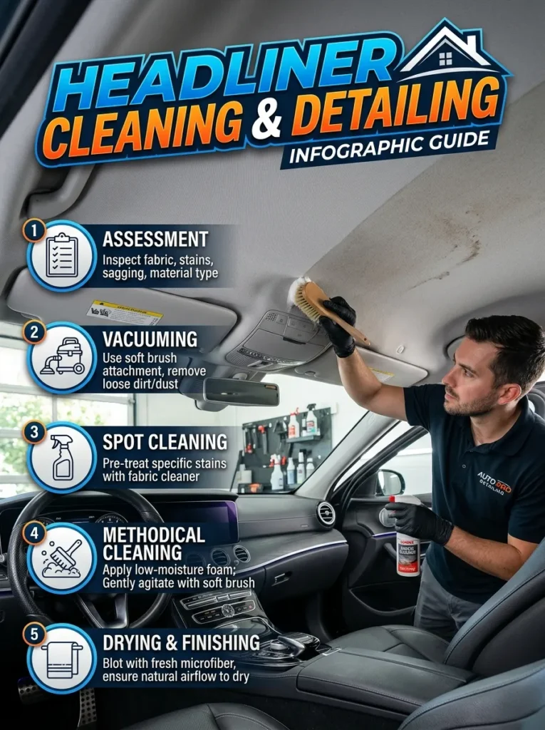 Headliner Cleaning Detailing