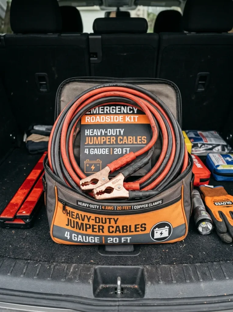 Heavy Duty Jumper Cables 4 Or 6 Gauge