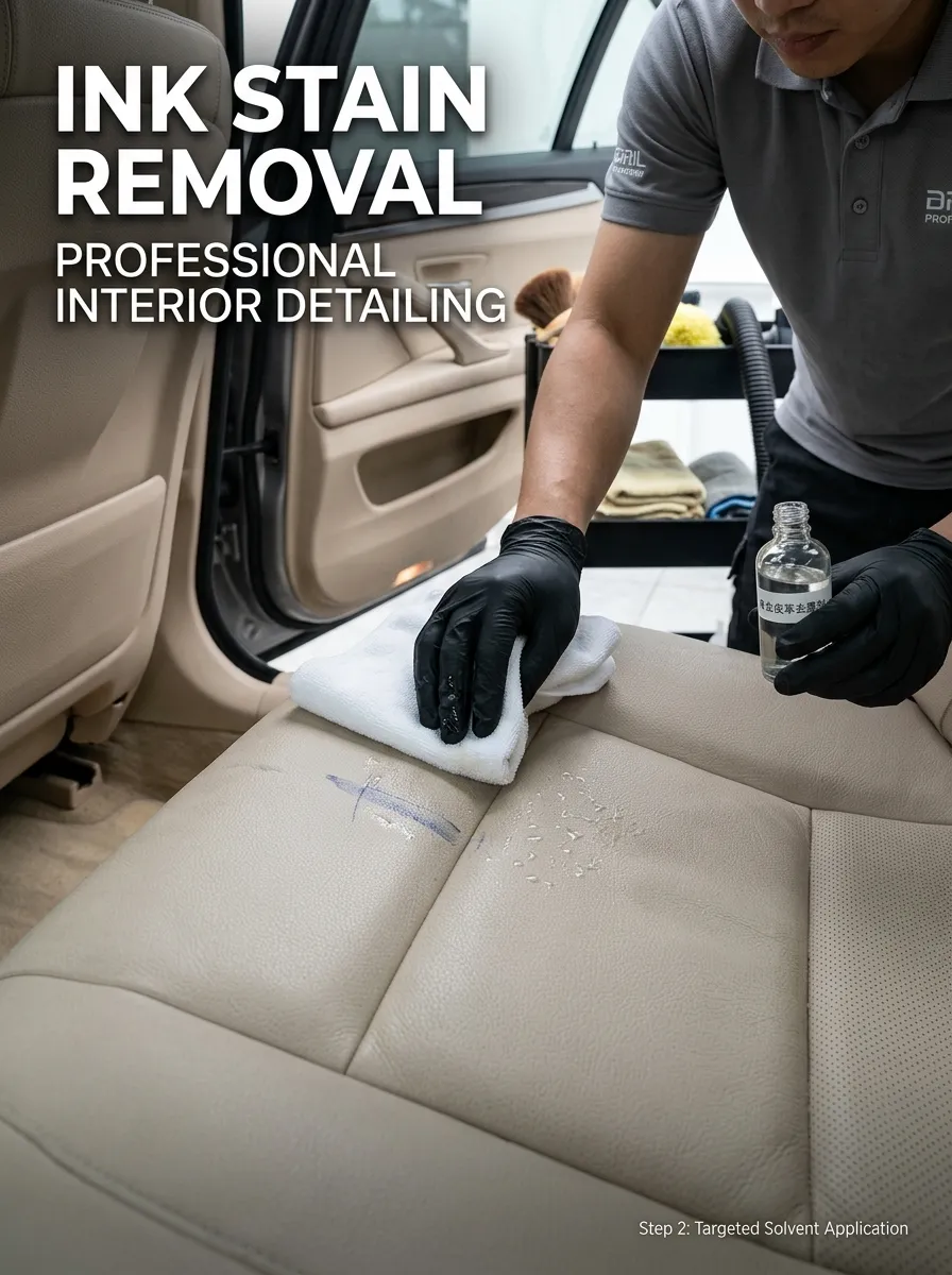 Ink Stain Removal Car Interior Detailing
