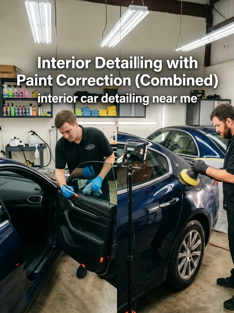 Interior Detailing With Paint Correction Combined
