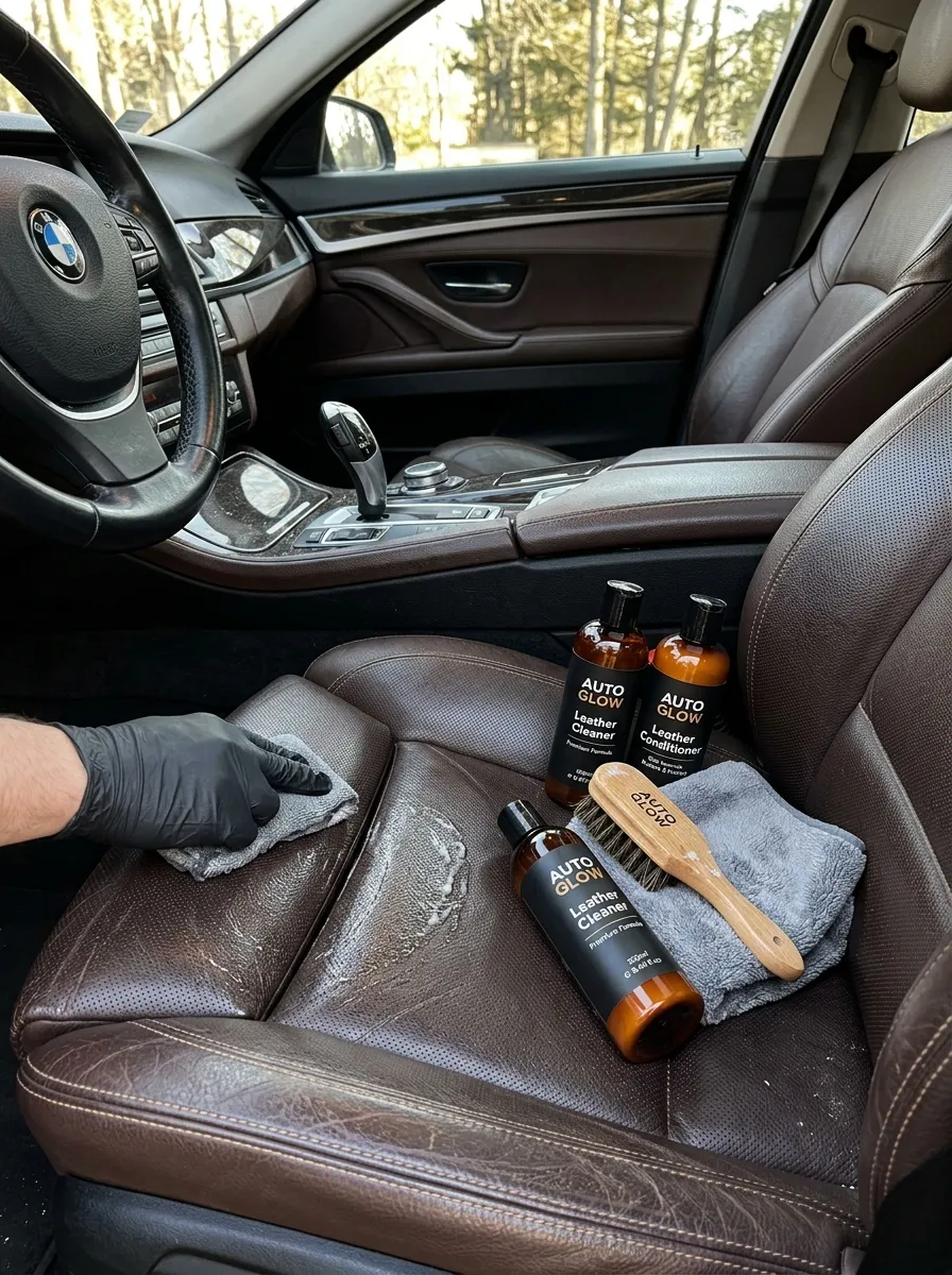 Leather Cleaner Conditioner Kit Interior Car Wash