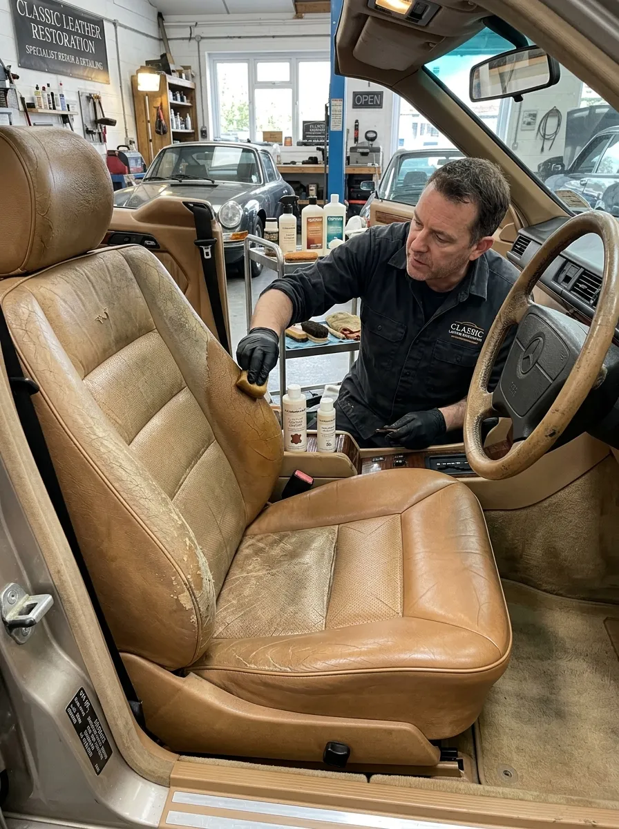 Leather Interior Restoration Service Car Interior Cleaning Near Me