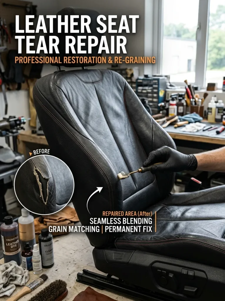 Leather Seat Tear Repair