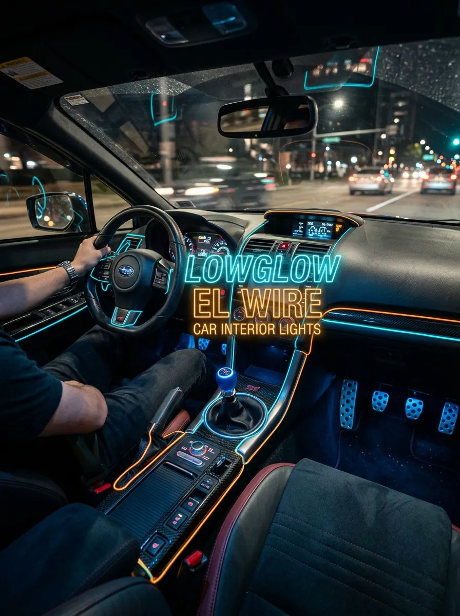 Lowglow El Wire Car Interior Lights