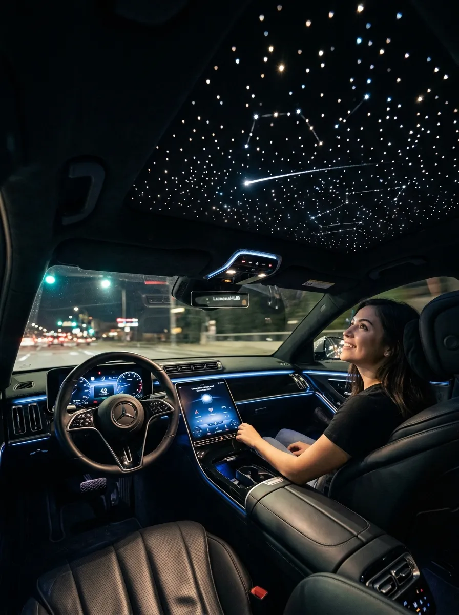 Lumenshub Fiber Optic Star Headliner Kit Car Interior Lights Star