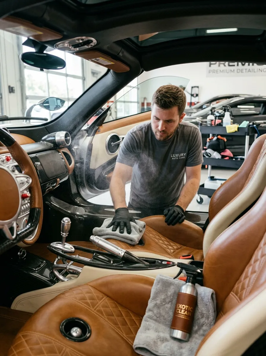 Luxury Exotic Car Interior Detail Interior Car Wash Near Me