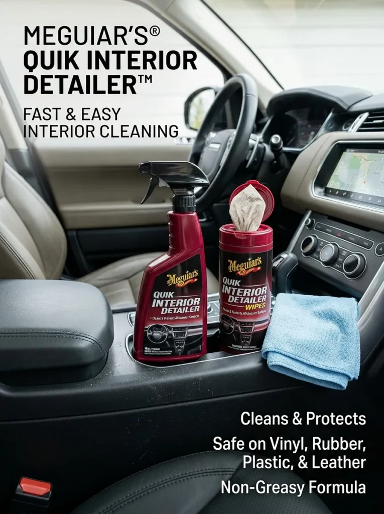 Meguiars Quik Interior Detailer Spray Wipes