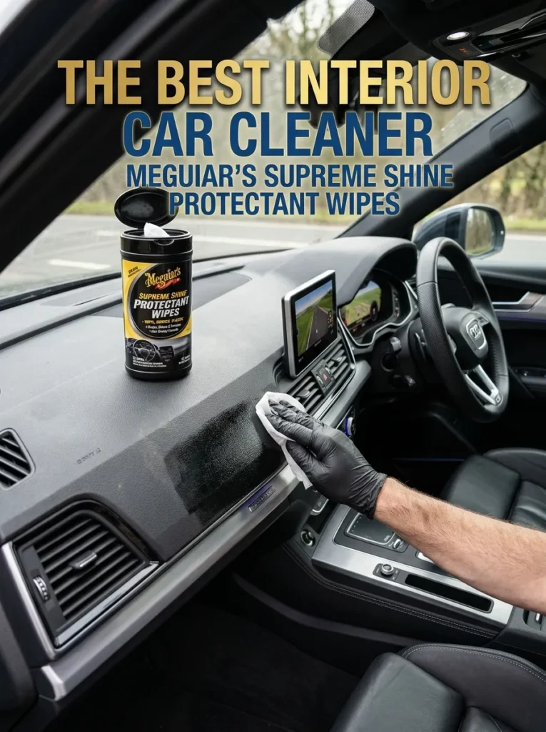 Meguiars Supreme Shine Protectant WipesMothers Speed Interior Detailer.