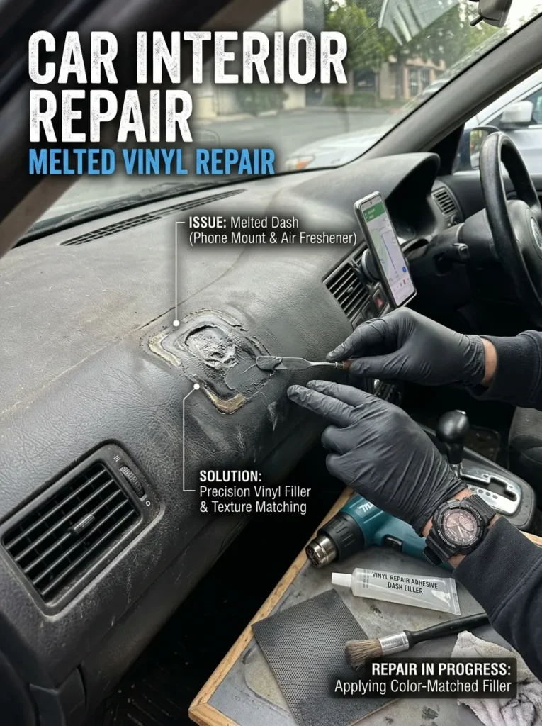 Melted Vinyl Repair Phone Mount Air Freshener