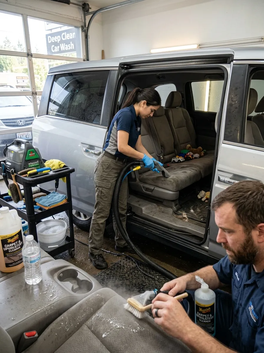 Minivan Family Hauler Deep Clean Interior Car Wash Near Me