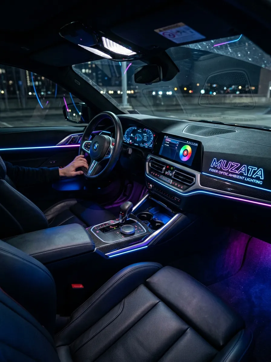 Muzata Fiber Optic Ambient Lighting Car Interior Lights