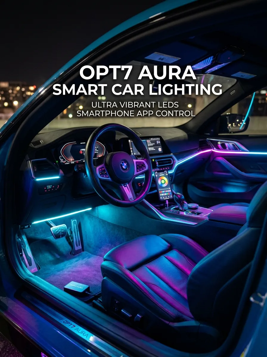 Opt7 Aura Smart Car Lighting Car Interior Lights