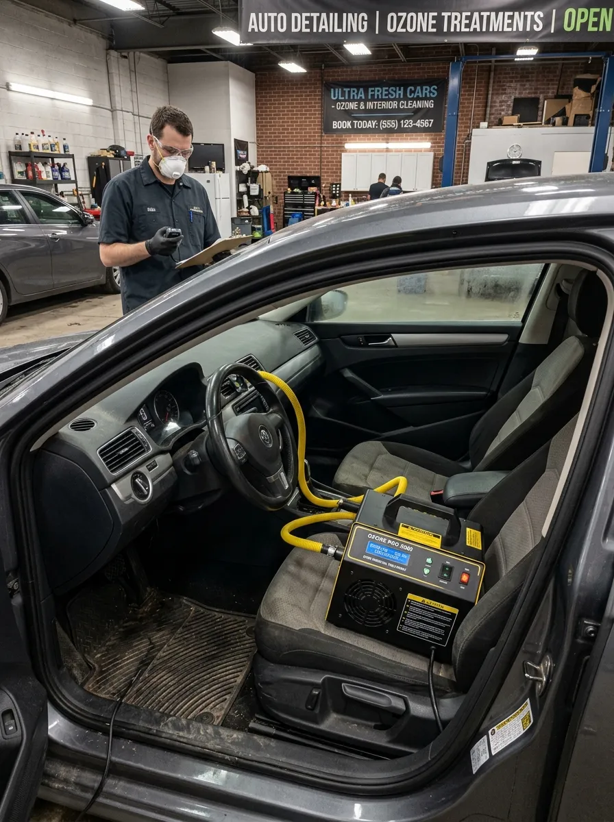 Ozone Odor Removal Treatment Car Interior Cleaning Near Me