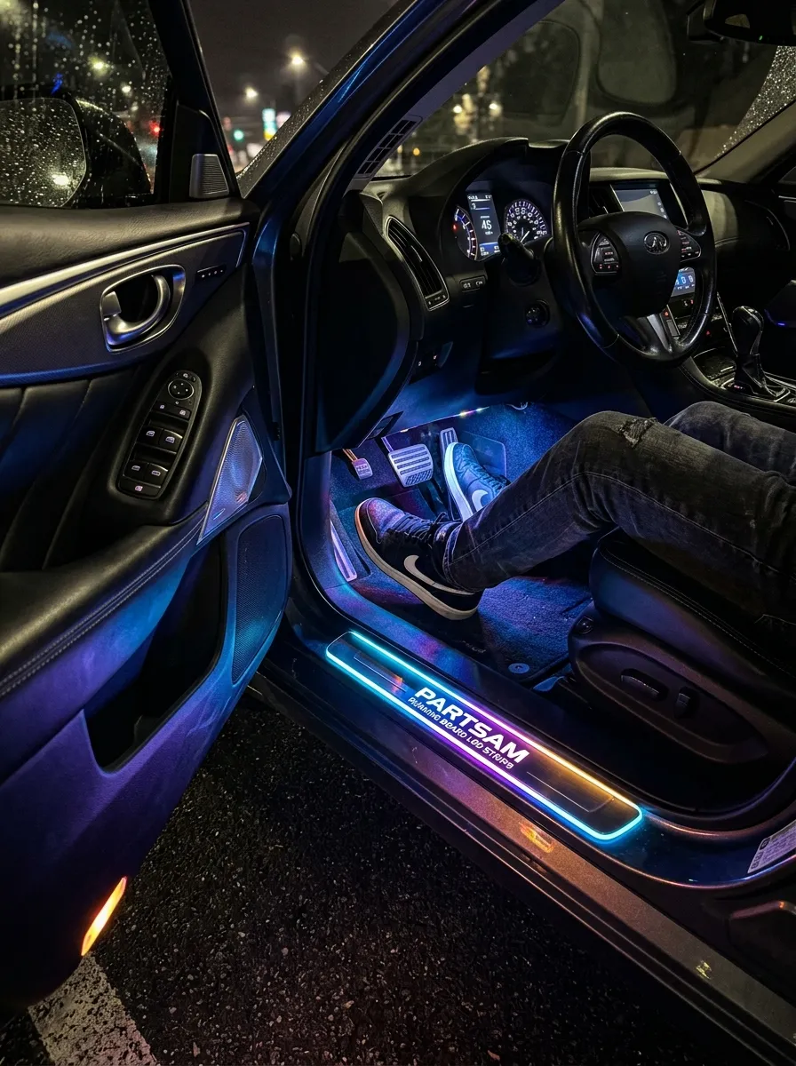 Partsam Running Board Led Strips Car Interior Lights