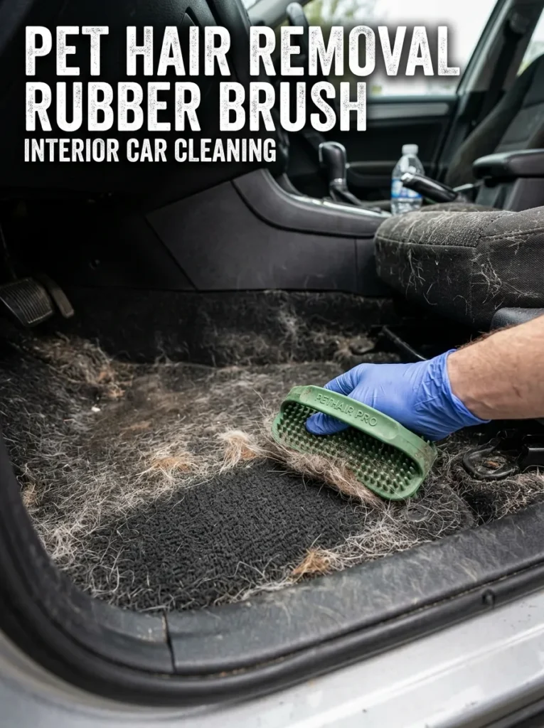 Pet Hair Removal Rubber Brush