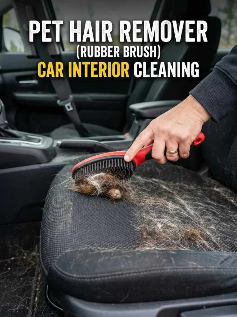 Pet Hair Remover Rubber Brush