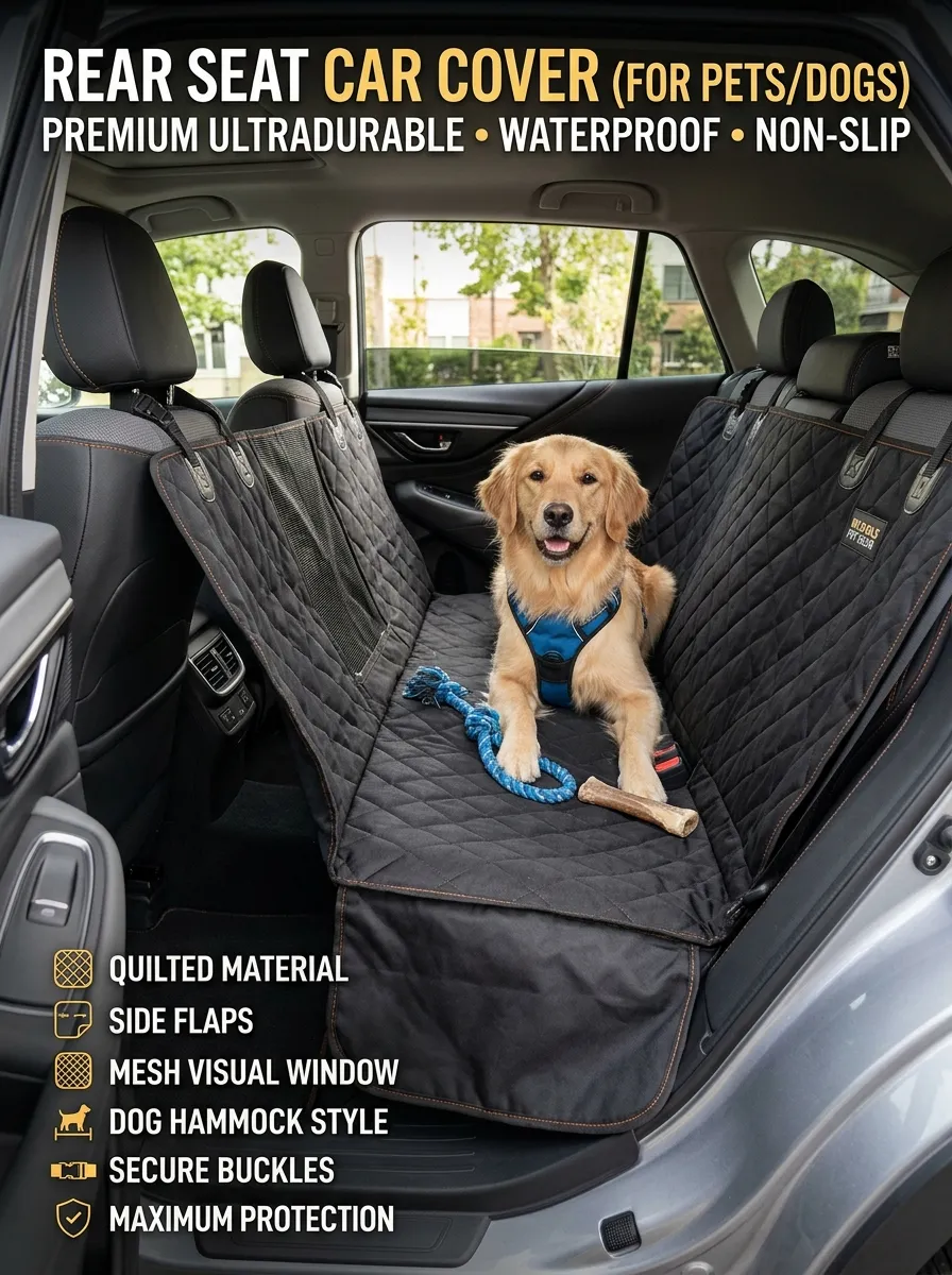 Rear Seat Car Cover Pets Interior Car