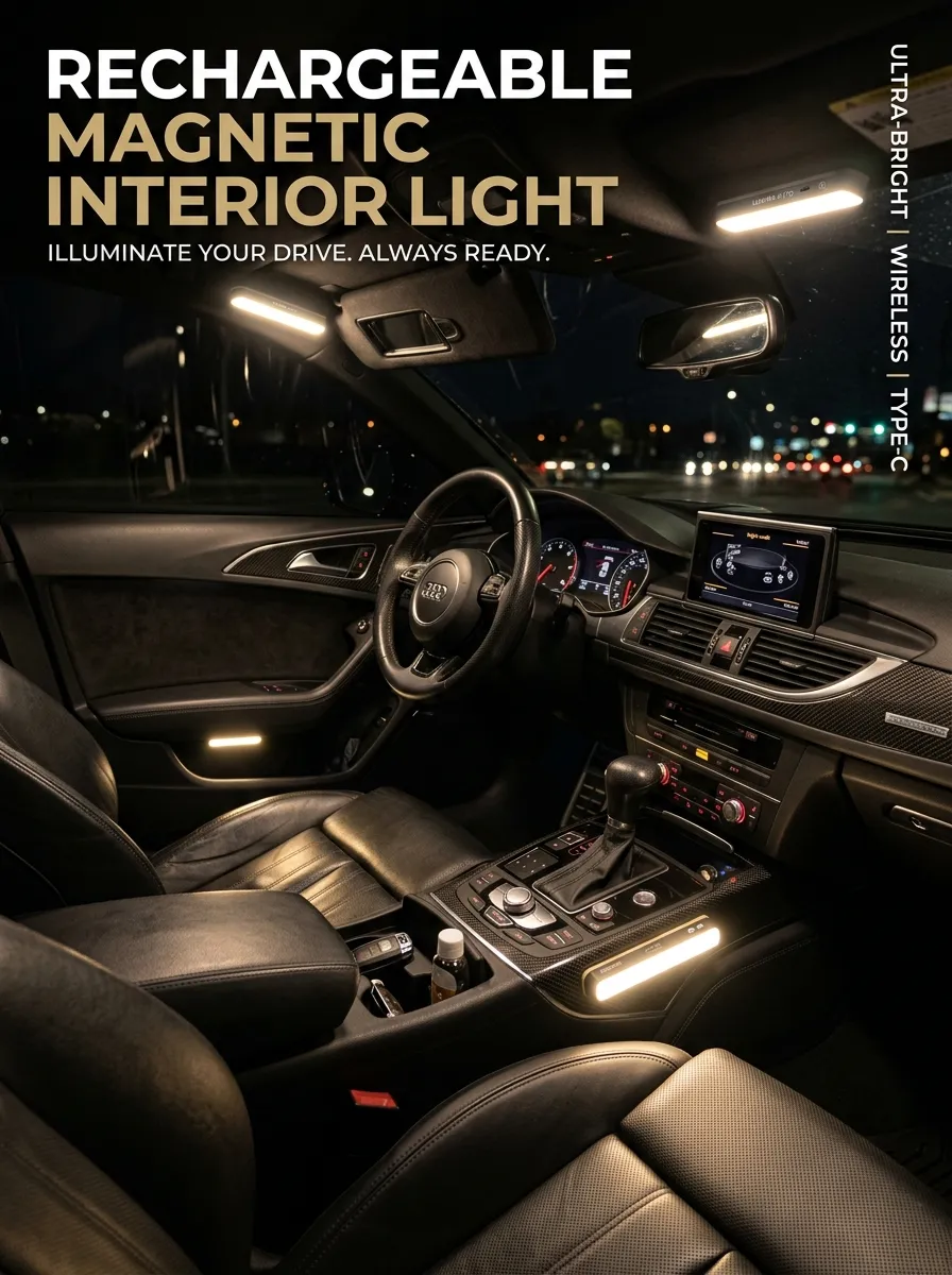 Rechargeable Magnetic Interior Light