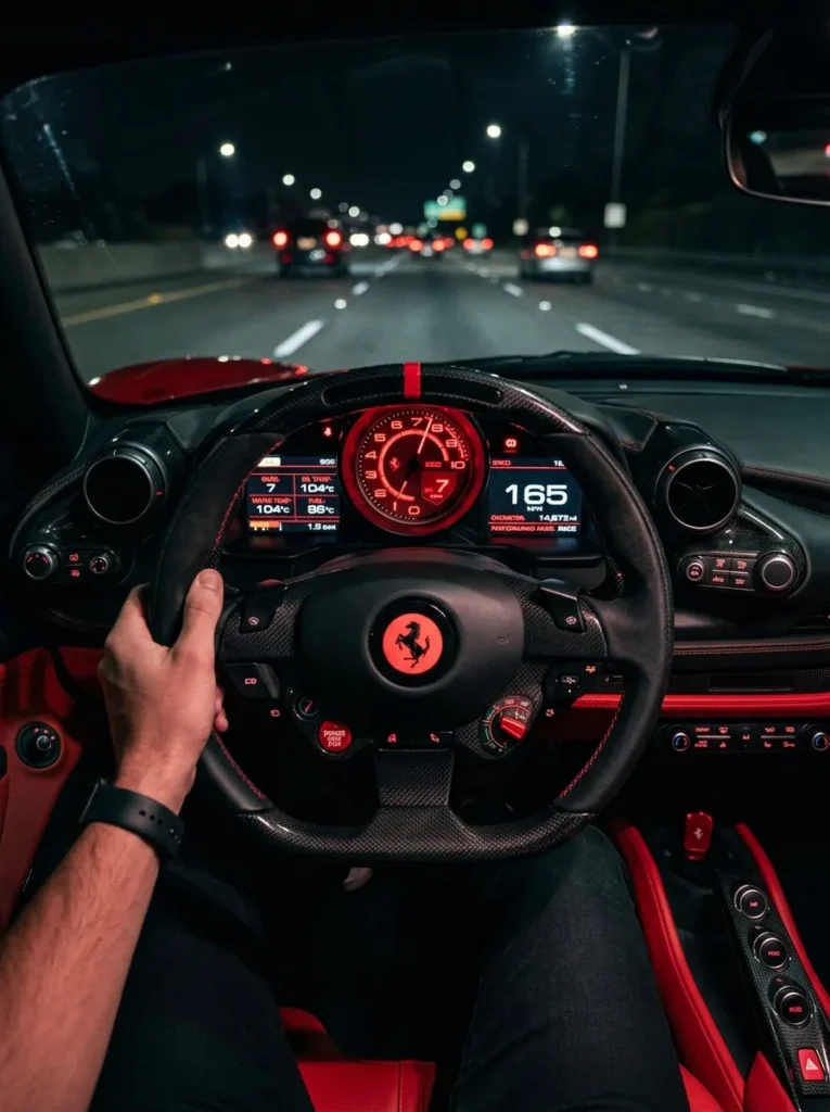 Red Gauge Cluster Overlay