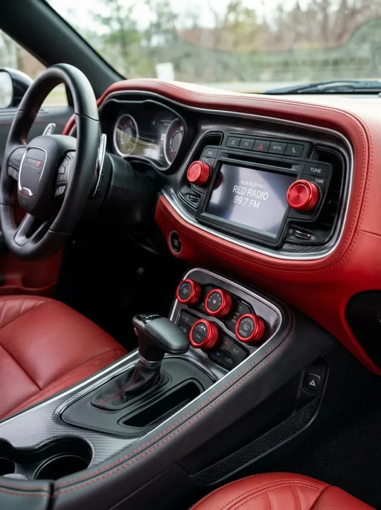 Red Hvac Radio Knob Covers