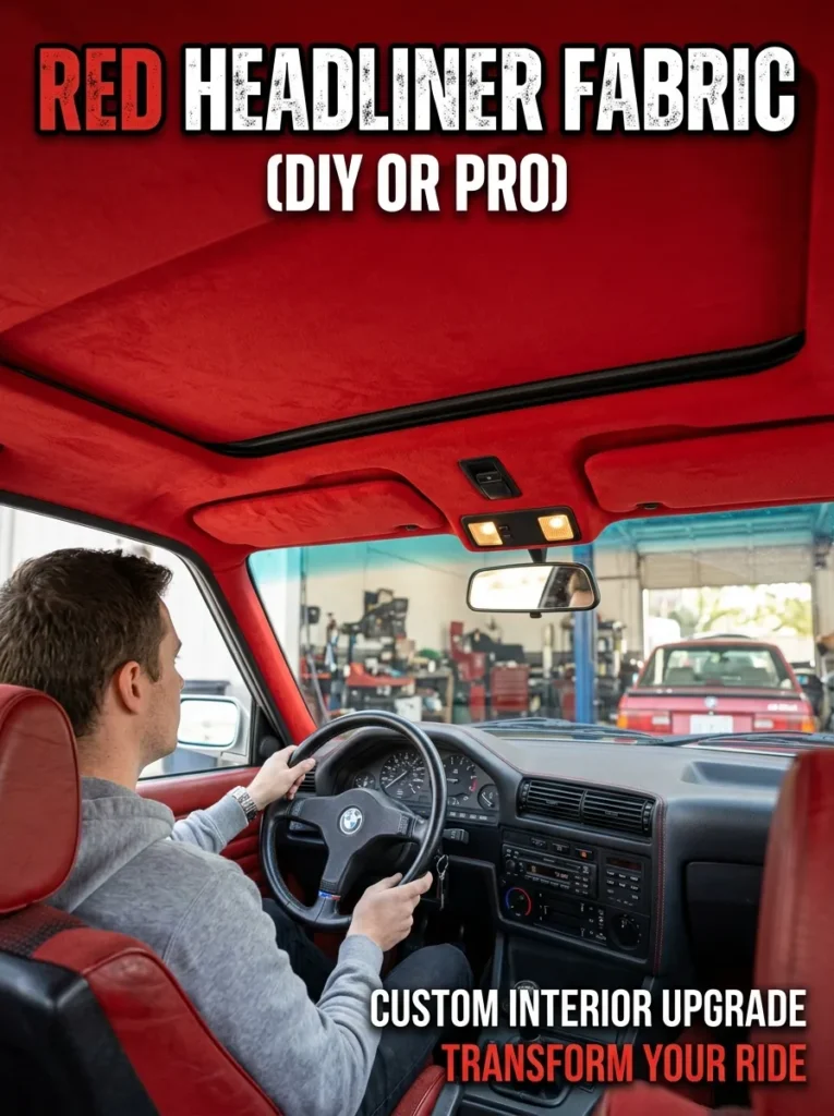 Red Headliner Fabric Diy Or Pro
