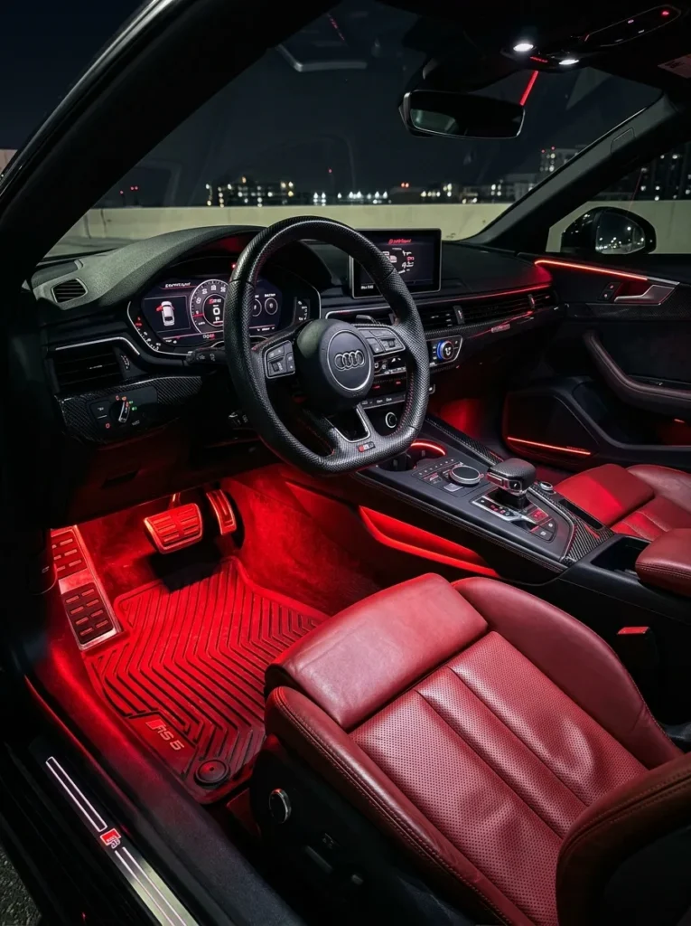 Red Led Footwell Ambient Lighting
