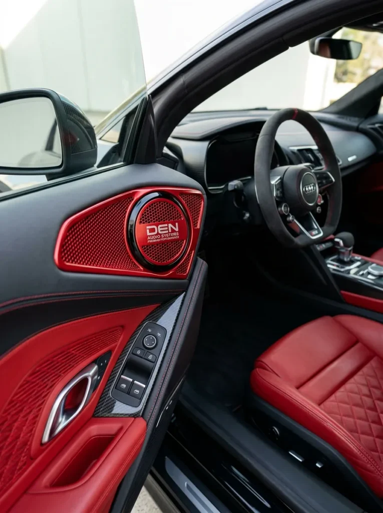 Red Speaker Grille Covers