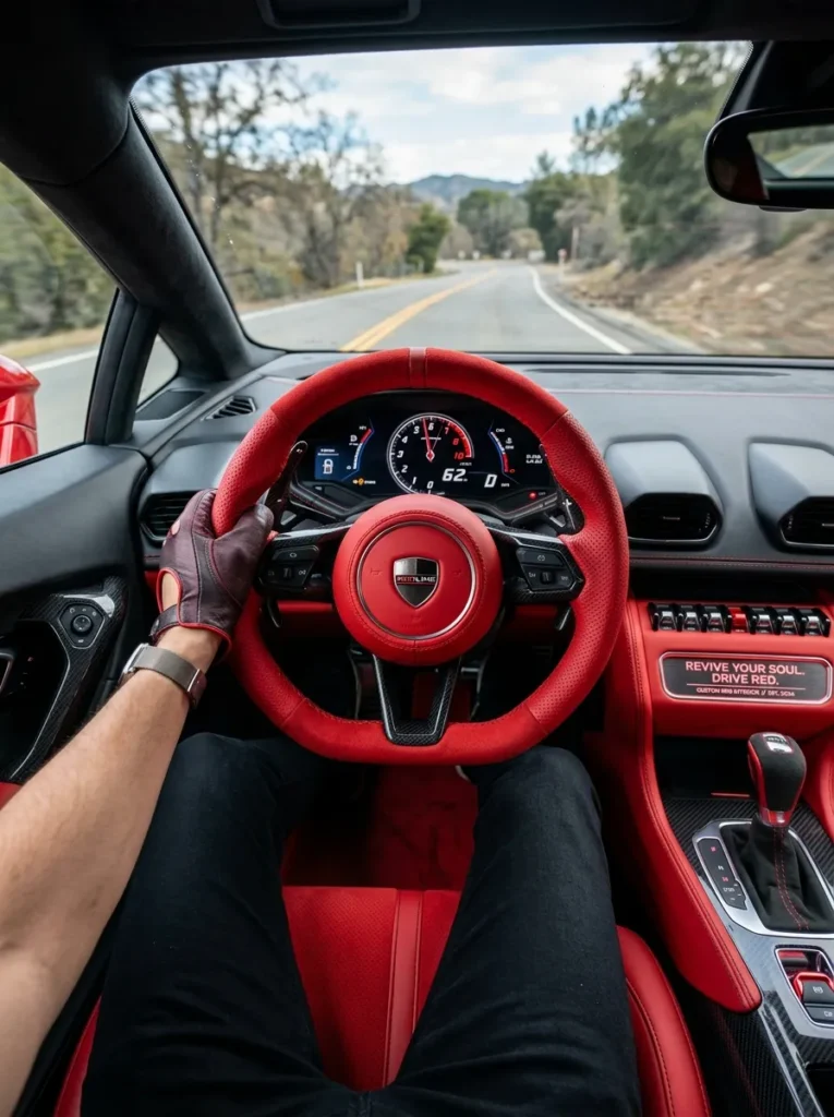 Red Steering Wheel Cover