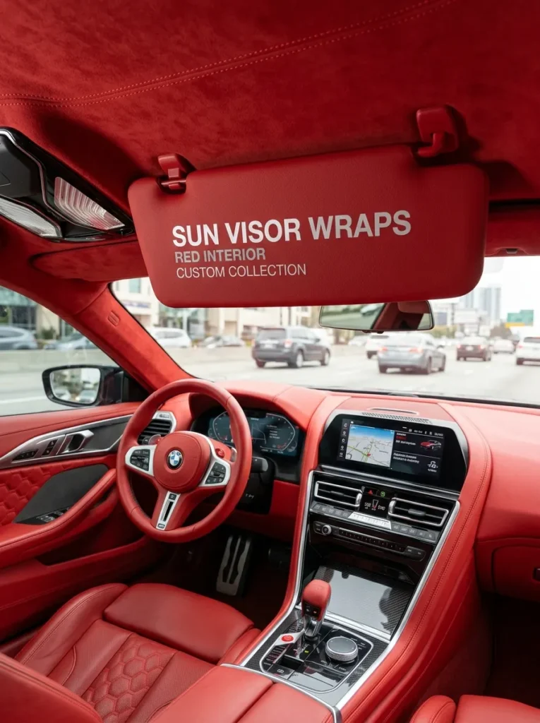 Red Sun Visor Wraps