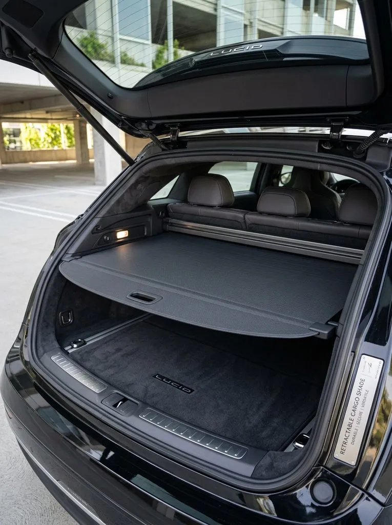 Retractable Cargo Shade Lucid Car Interior