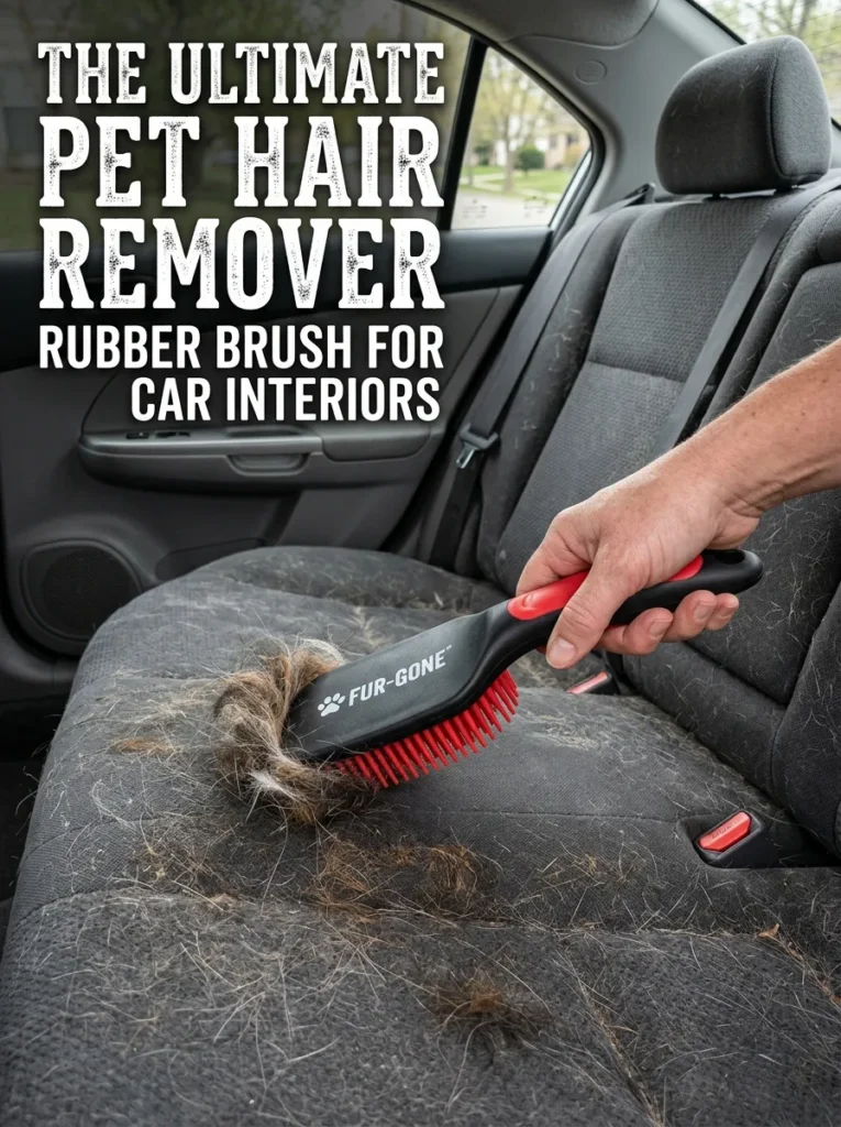 Rubber Pet Hair Removal Brush