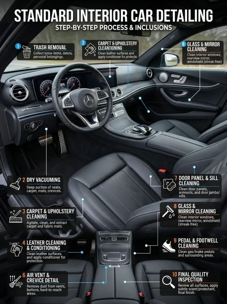 Standard Interior Car Detailing