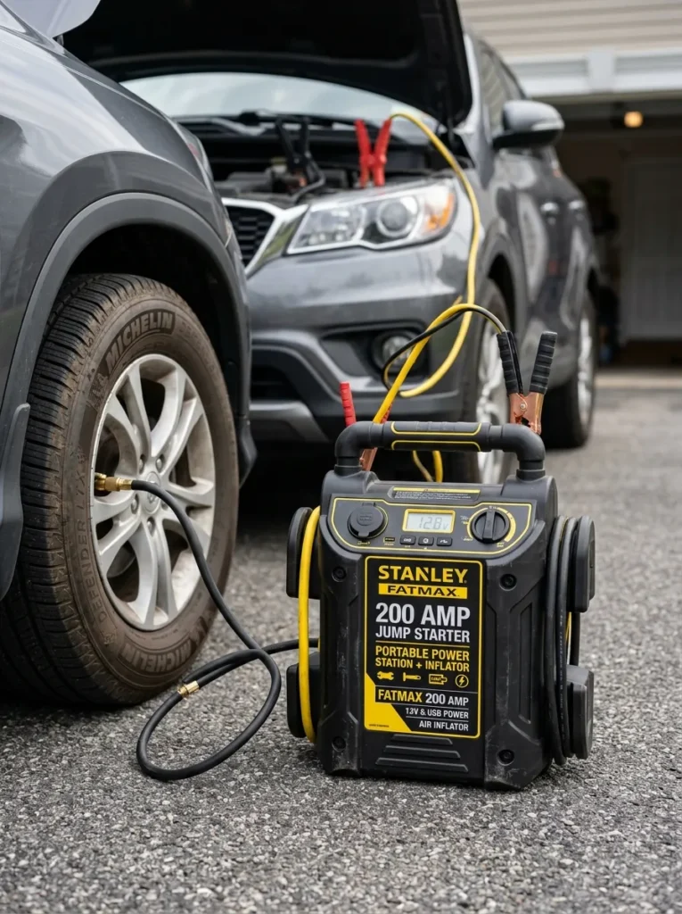 Stanley Fatmax 200 Amp Jump Starter Inflator