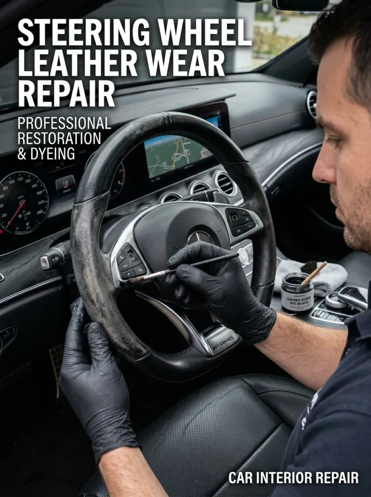 Steering Wheel Leather Wear Repair