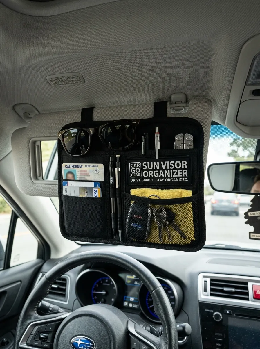 Sun Visor Organizer Interior Car