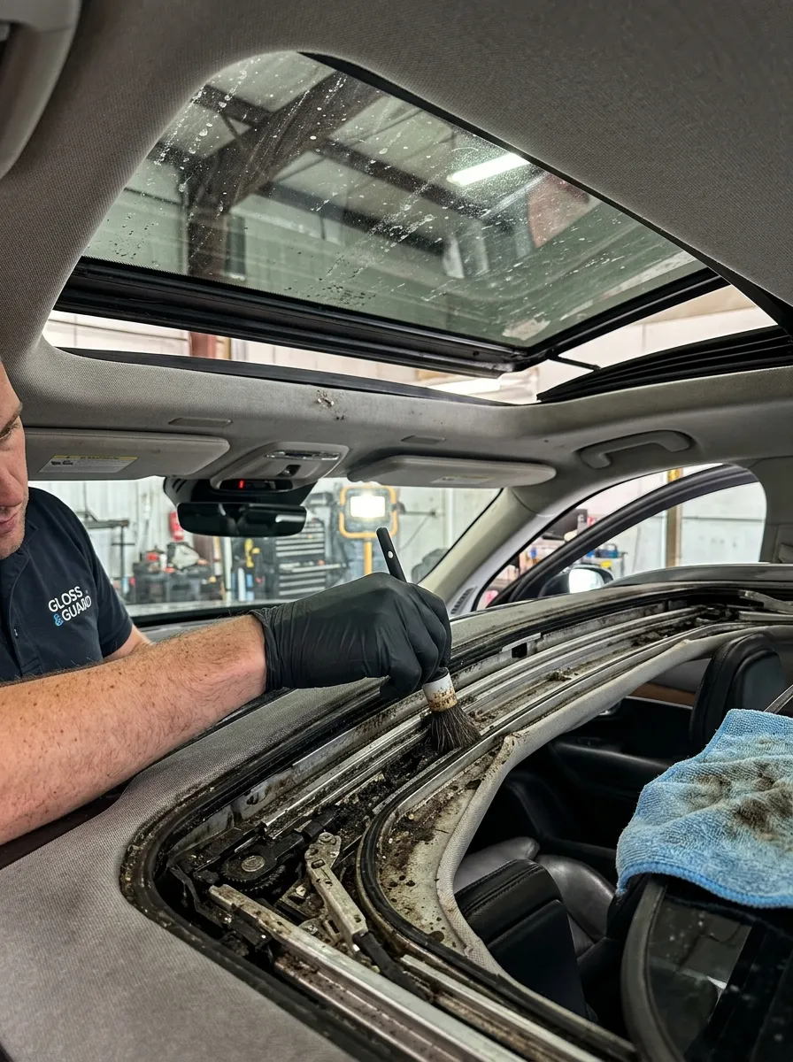 Sunroof Track Detailing Car Interior Detailing Near Me