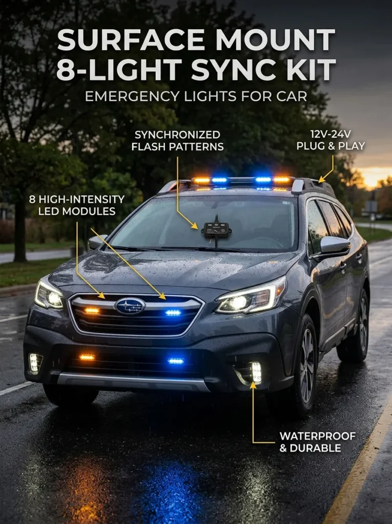 Surface Mount 8 Light Sync Kit