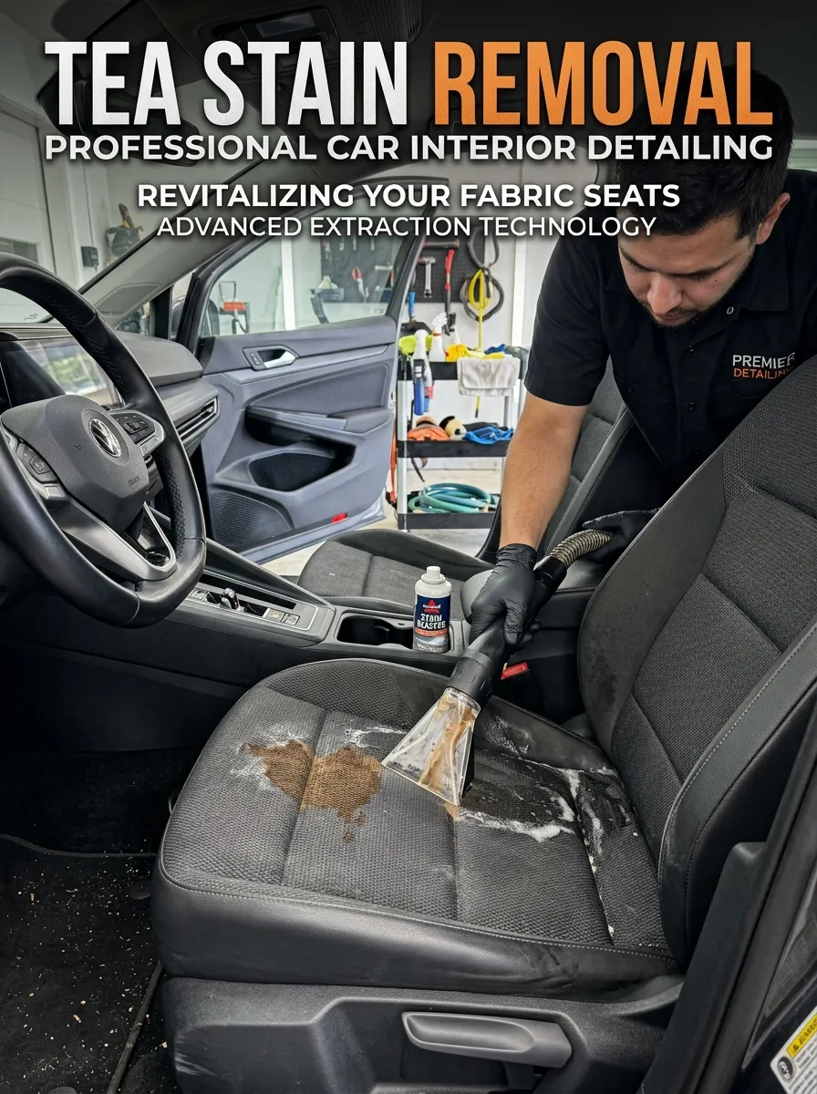 Tea Stain Removal Car Interior Detailing