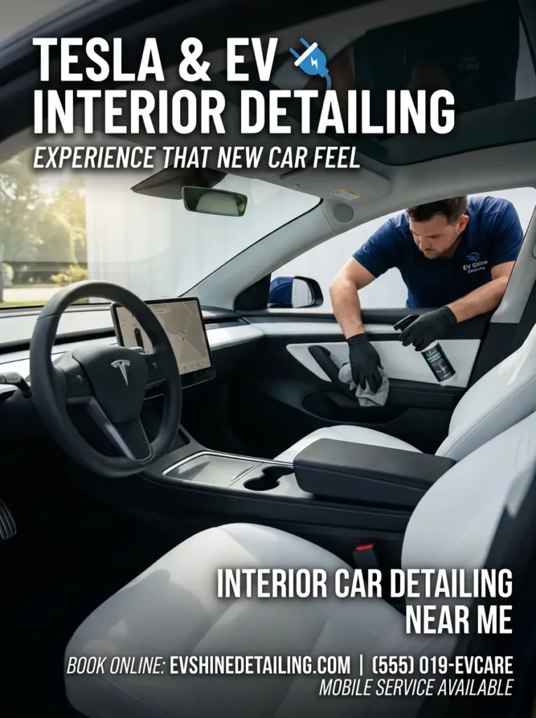 Tesla Ev Interior Detailing