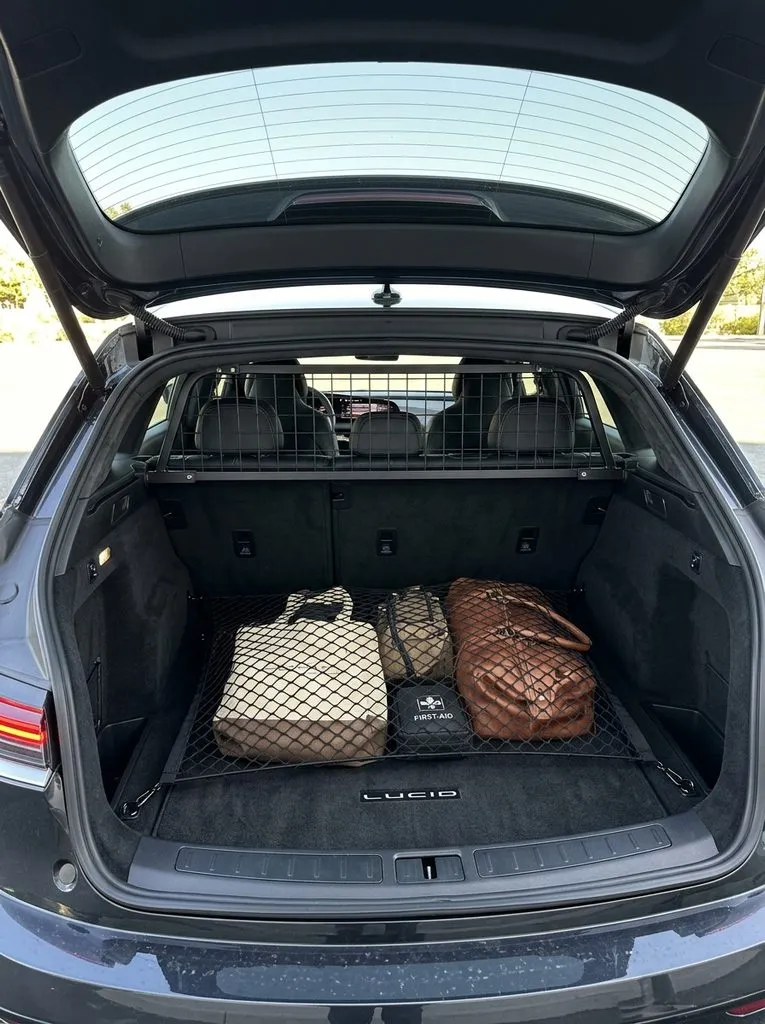 Trunk Cargo Net And Partition Lucid Car Interior