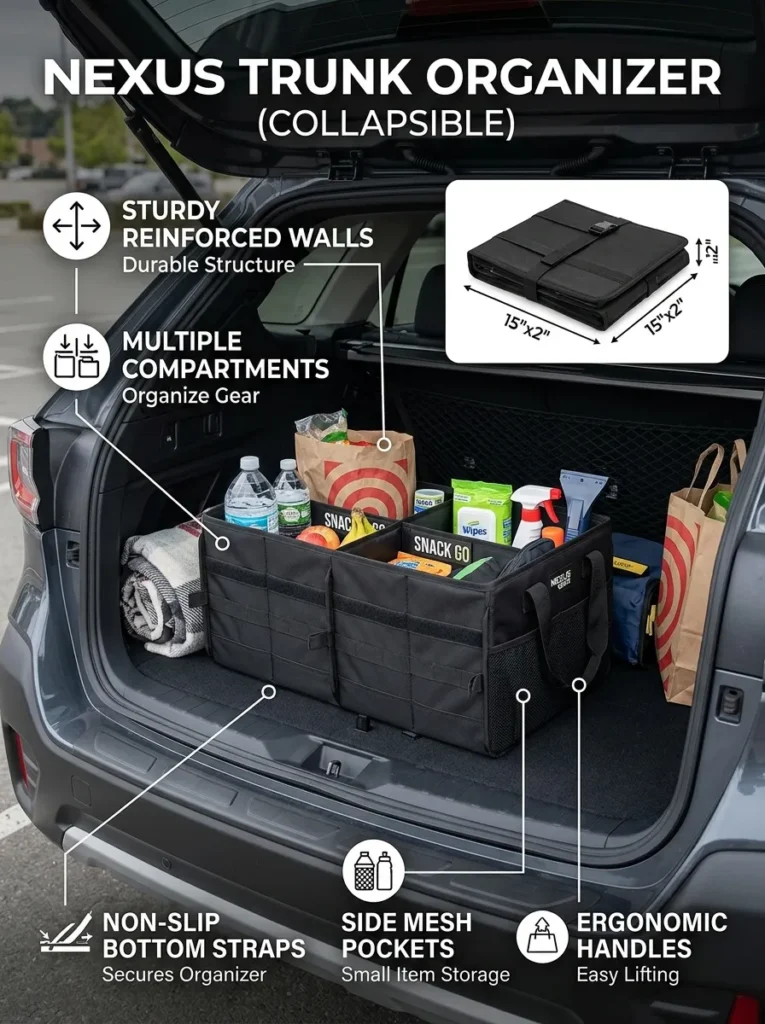 Trunk Organizer Collapsible