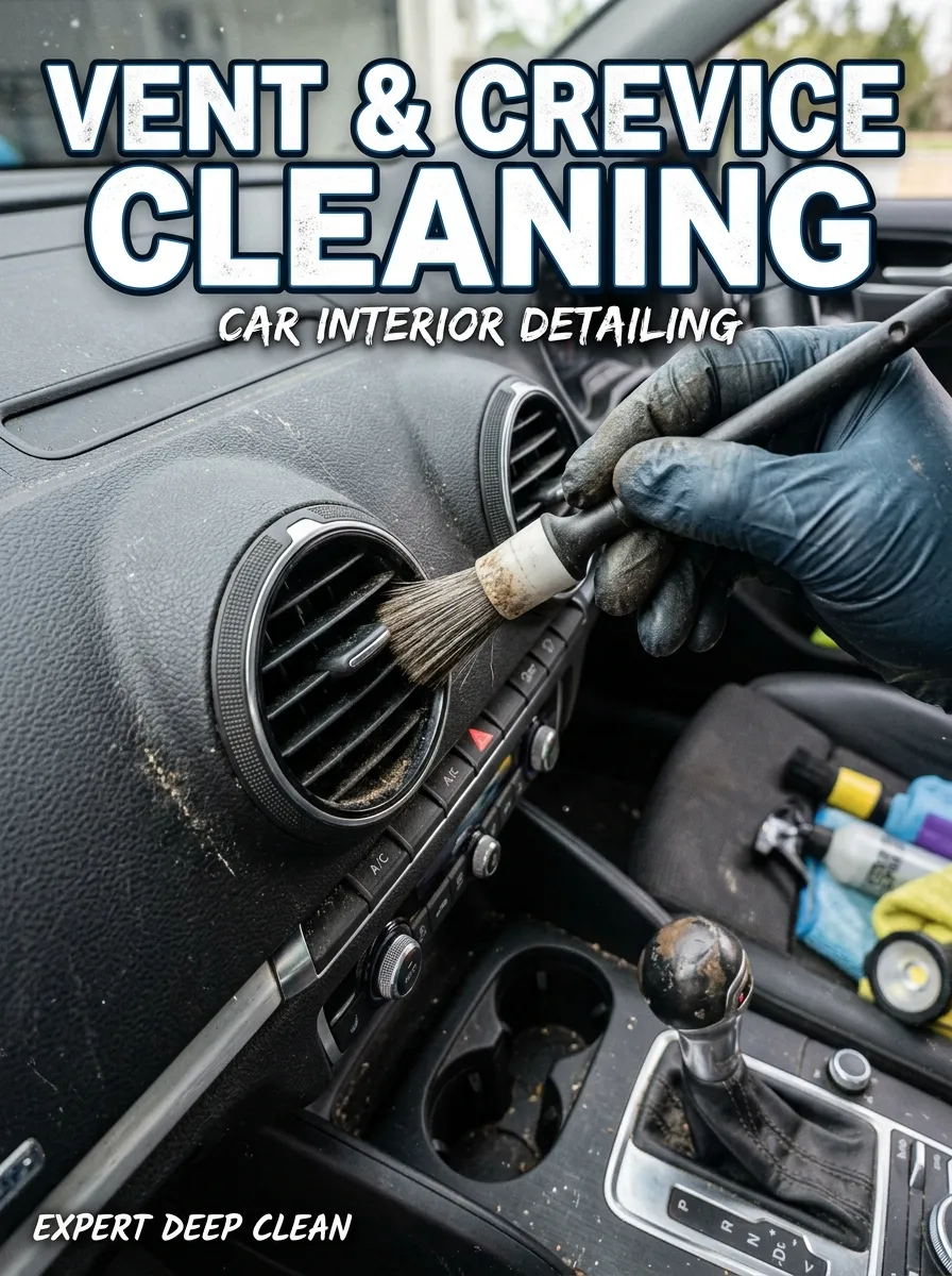 Vent Crevice Cleaning Car Interior Detailing