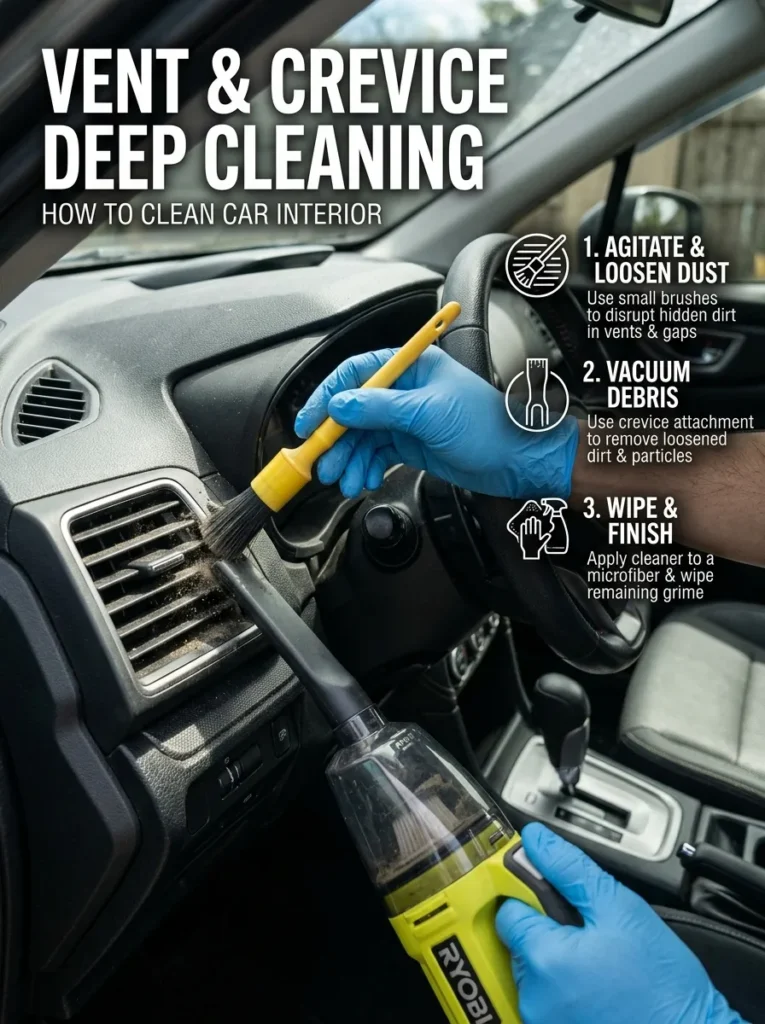 Vent Crevice Deep Cleaning