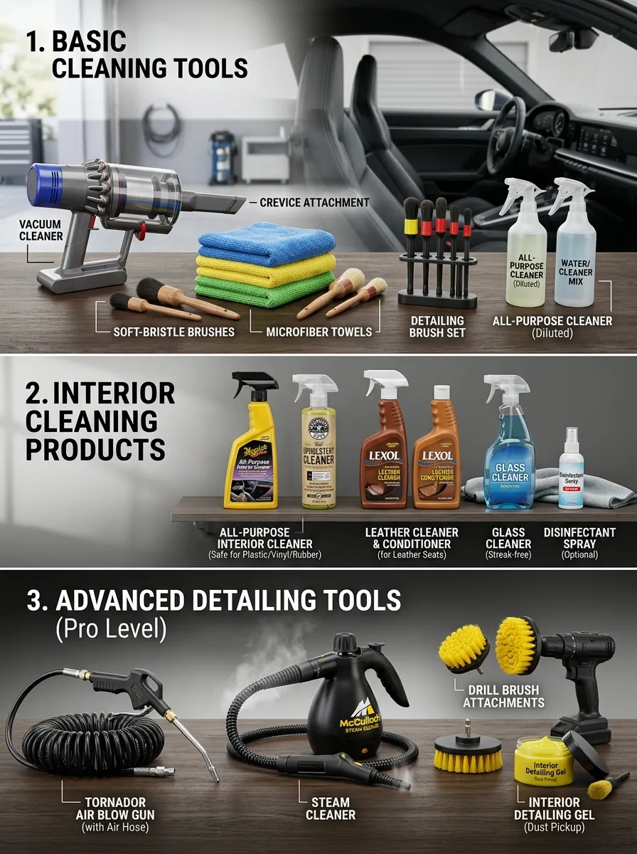 What Materials You Ll Need Car Interior Cleaning Near Me
