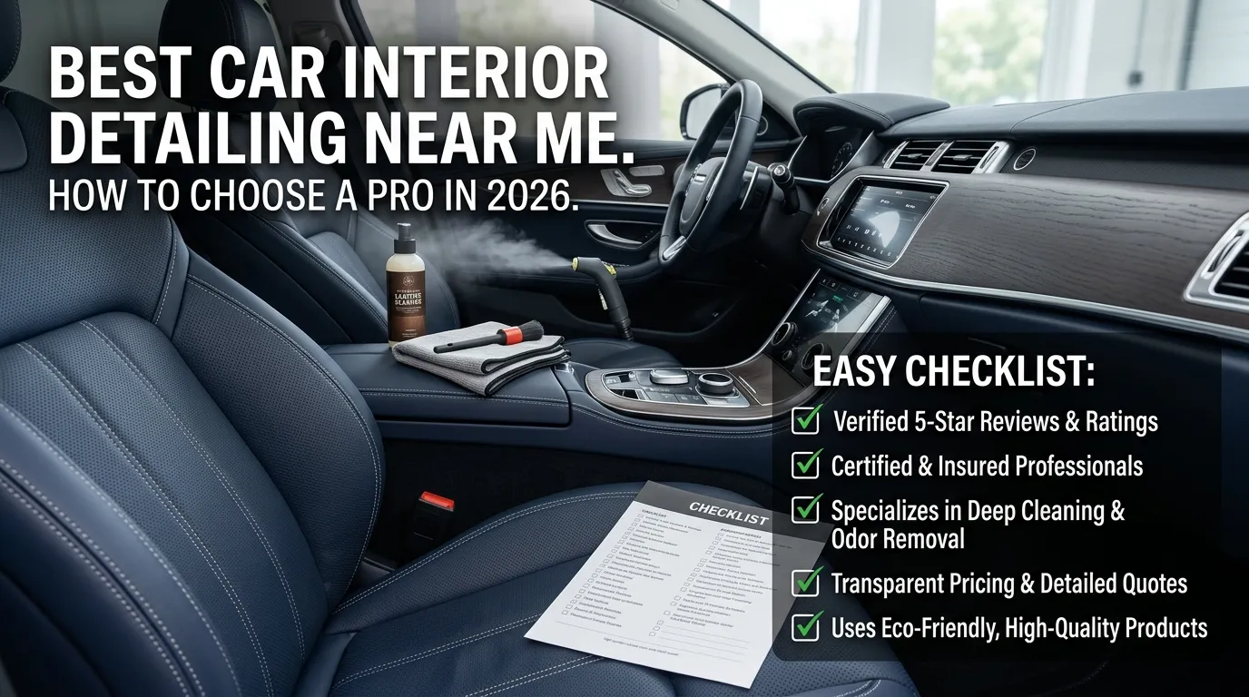 Best Car Interior Detailing Near Me: How to Choose a Pro in 2026